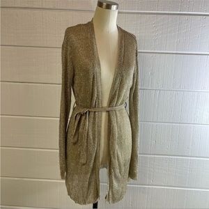 Lioness metallic tie cardigan